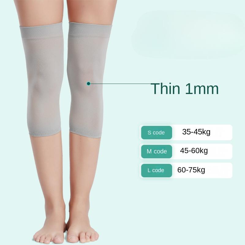 

Наколінники для жінок. Літні. Тонкі. Кімната. Кондиціонер. Чохол для колінного суглоба. Трикотаж. Високоеластичний тілесного кольору. Теплий силіконовий суглоб. L