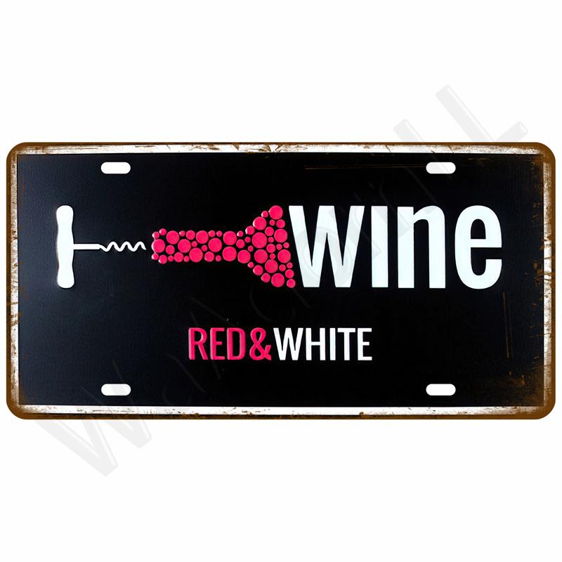 Vintage Metal Plate Tin Sign Plates Bar Retro Metal Sign Wall Art Mural Aesthetic Room Home Decor Items Poster Garage Decoration