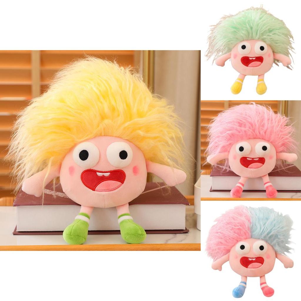 Funny Plush Toy With Big Eyes And Fluffy Hair Perfect For Diy Ugly Dolls In Stock