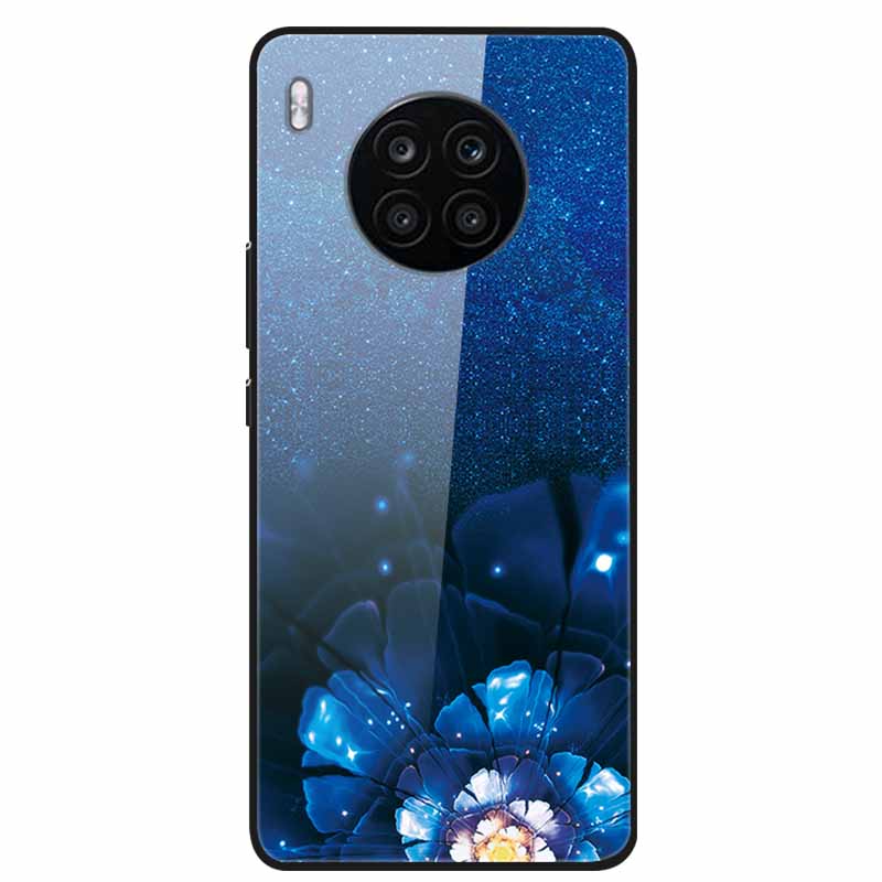 Tempered Glass Cases For Honor 50 Lite Covers Protective Fashion Hard Back Cover for Huawei Honor 50 Lite Phone Cases 50Lite Bag