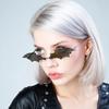 Fashion Rimless Unisex Sunglasses Trendy Bat Shaped Sun Glasses Female Male Vintage Shades Halloween Accessories