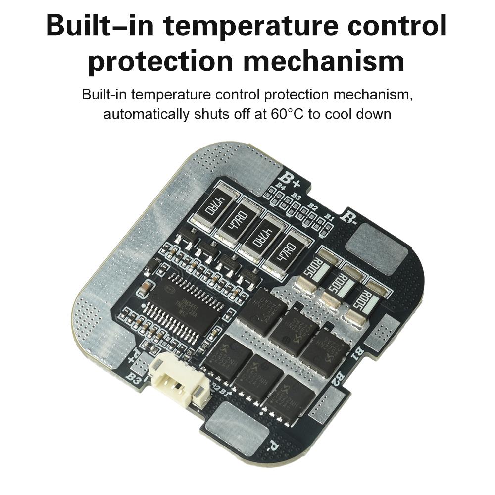 4S 60A 18650 lithium battery protection module 21700 Li-ion BMS 3.7V series active equalization charging protection board FR-4