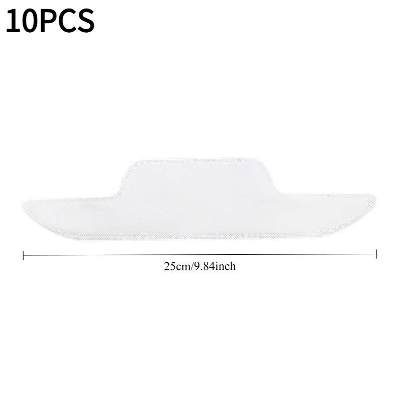10PCS disposable collar sweat-absorbing pad, anti-sweat, anti-dirty, anti-wear and anti-sweat sticker, invisible Chaobo breathable collar sticker Small size 25cm белый