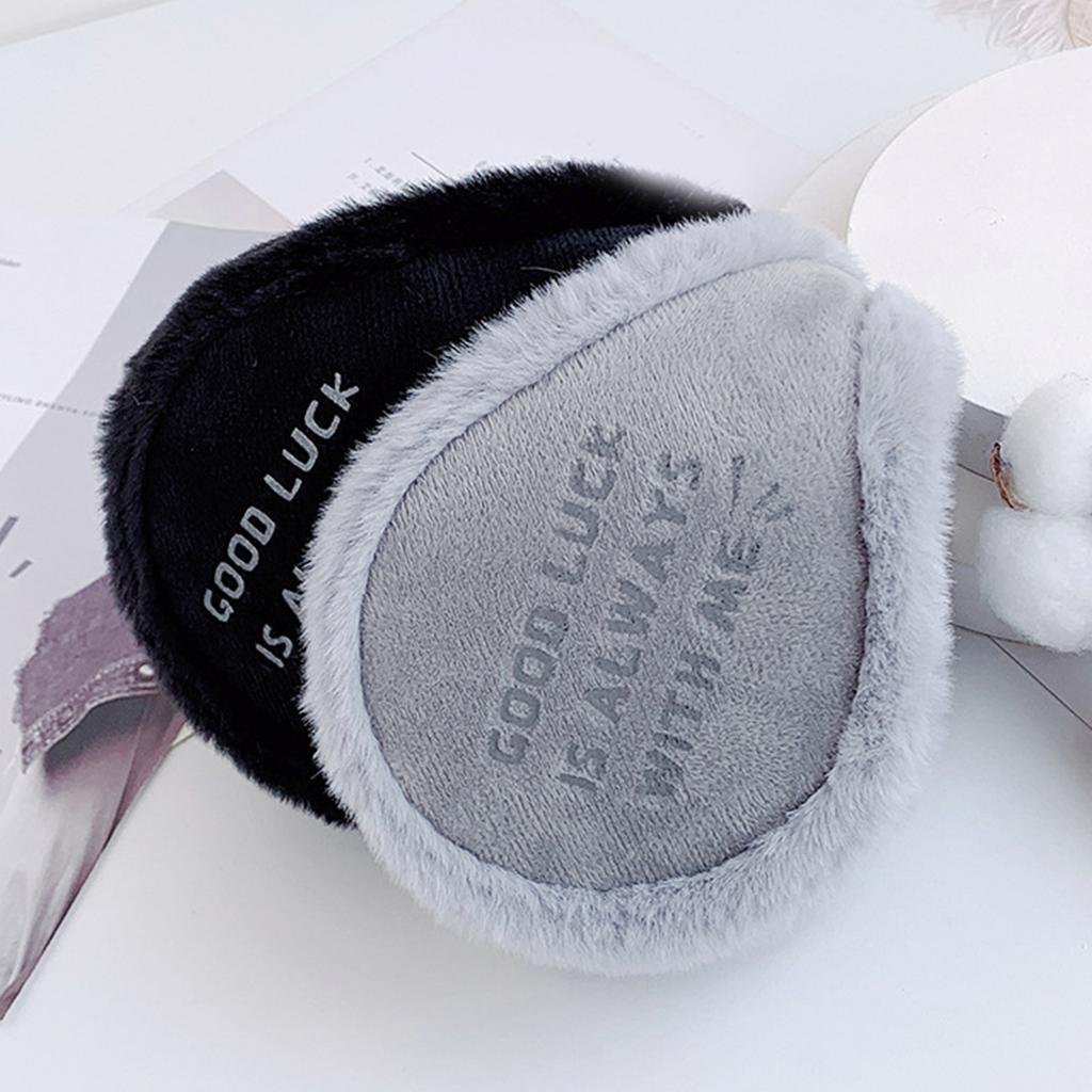 Winter Warm Printed Earmuffs Windproof Ear Covers for Men Women Thickened Plush Ear Protectors Outdoor Cycling Ear Muffs