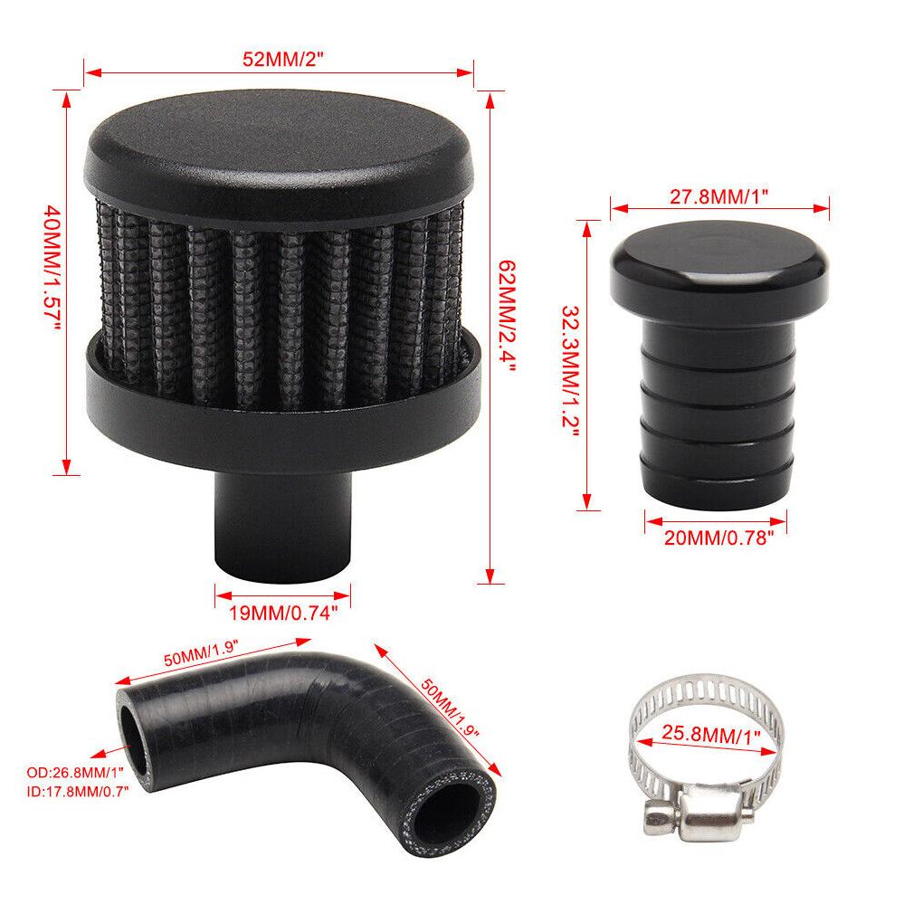 Kurbelgehäuseentlüftungsleitung Umbausatz Robuste Konstruktion Einrichtung Umstellung Geschlossenes System zurück auf Offen