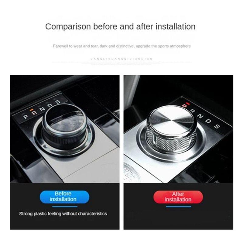 Rotary Shift Lever Knob For Range Rover Evoque Velar SV 2017-2026 Gear Shifter Cap For Land Rover Discovery Black