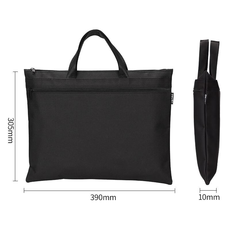 Deli A4 Canvas Accordion File Bag
