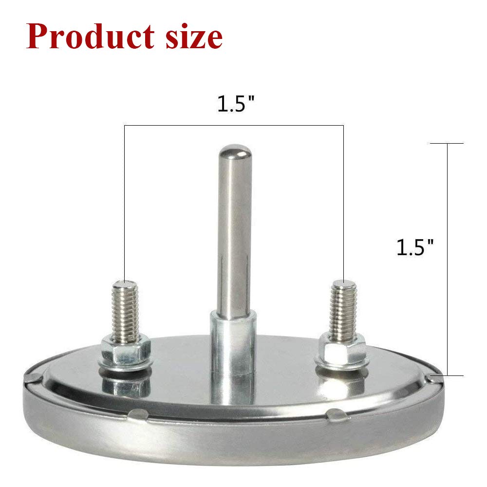 Grill Lid Thermometer Temperature Gauge Replacement for Nexgrill 720-0830H, 720-0888, 720-0697, Heat Indicator for Charmglow 810-7310-S,720-0234,