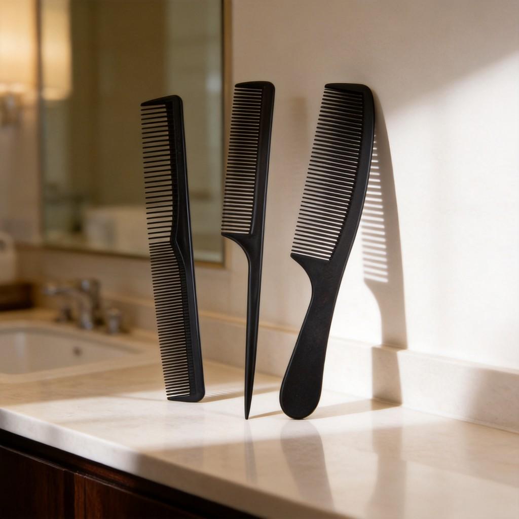 Plastic Hair Comb With Double Head Design For Hotel Use And Frizz Control