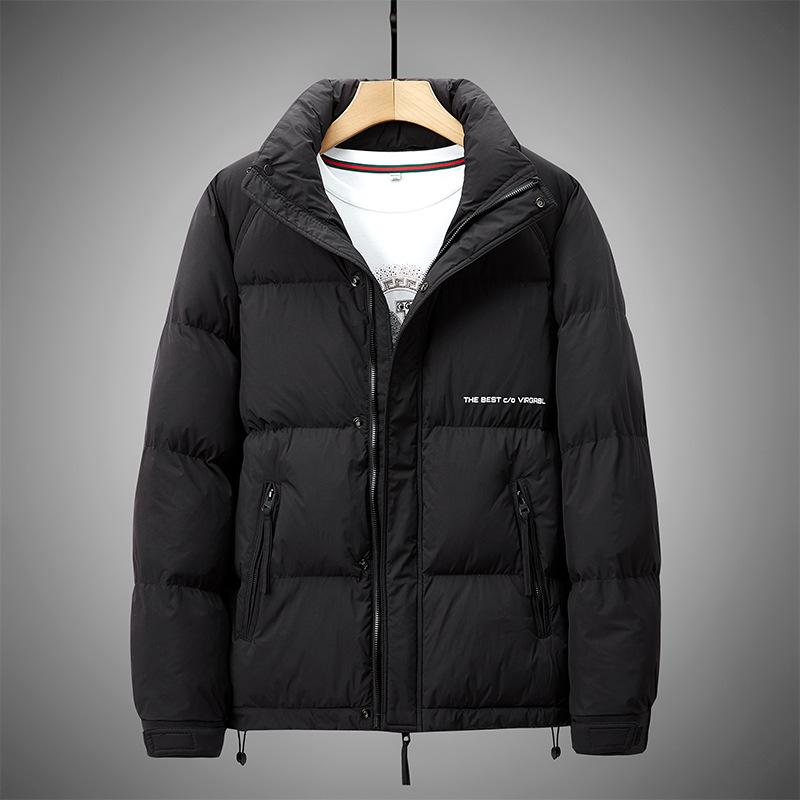 Winter Fashion White Duck Down Down Thickened Waterproof Fabric Men's Stand-up Collar Trend