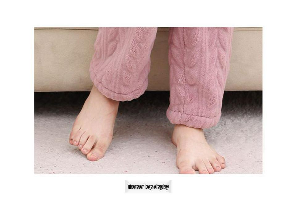 Mamas Schlafanzug: Damen Übergröße Korallenfleece Winterset - Warme Outdoor-Homewear für Mittelalte & Ältere