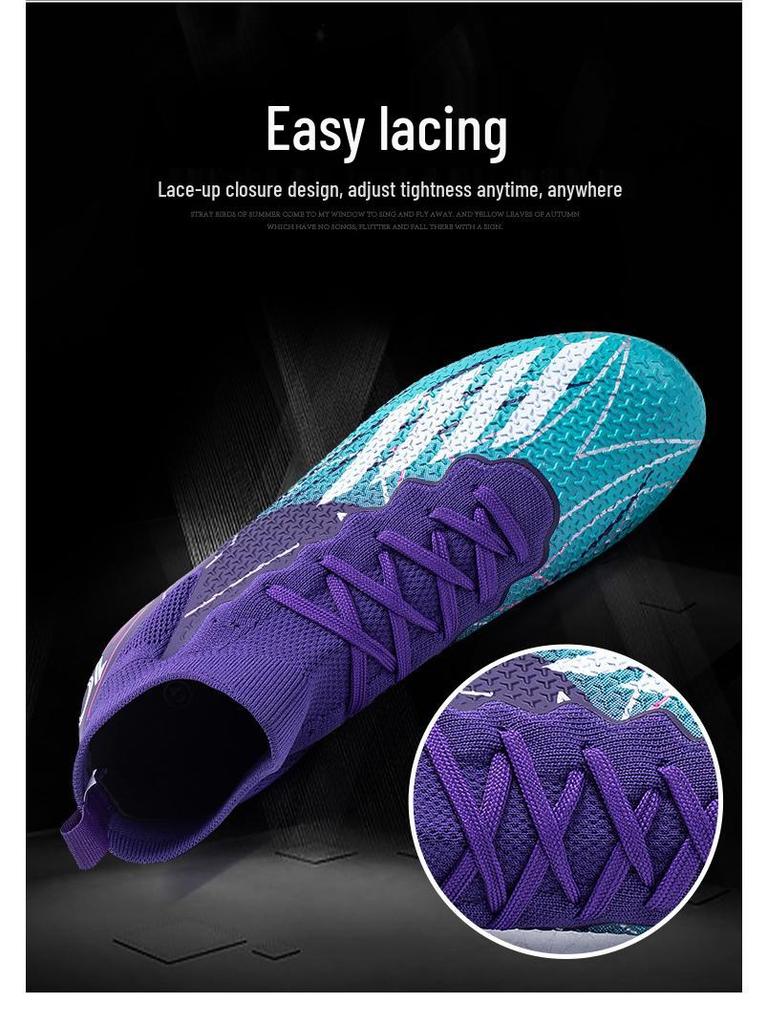 Men's Professional Long Stud Soccer Shoes for Artificial Turf