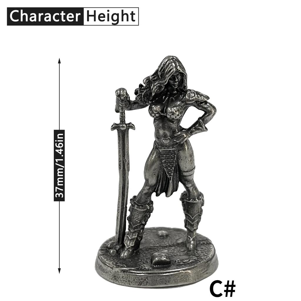 War Chess Table Game Car Ornaments Decorations Crafts Copper Undead Skeleton Soldiers Dolls Army Legion Model Figurine Miniature