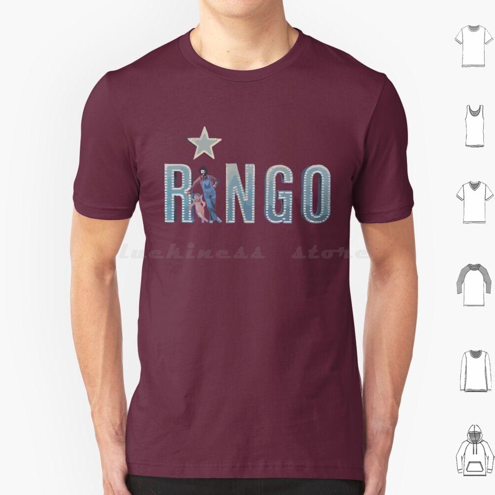 Ringo  1973 Minimalist Album Logo T Shirt Cotton Men Women DIY Print The Music 60s Classic Band Ringo 70s Paul John Here