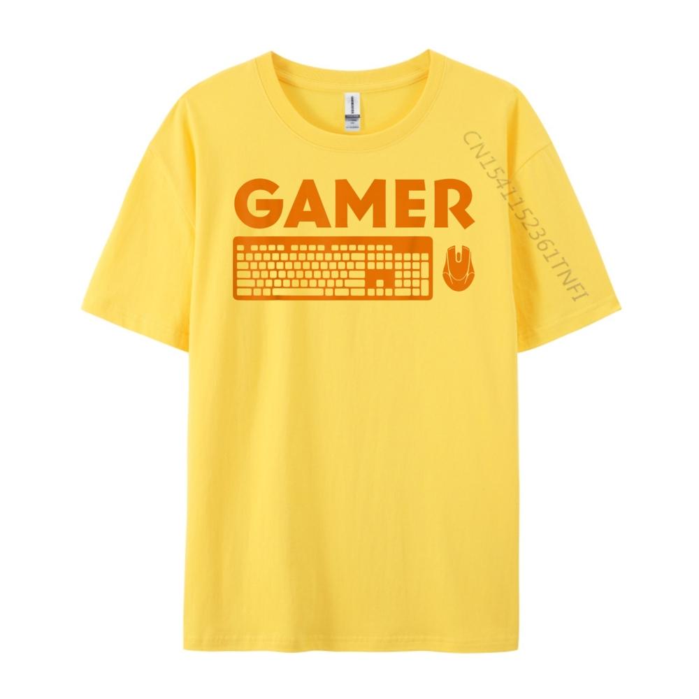 Funny Pc Gamer Keyboard Video Computer Gaming Lovers Outfit Men Graphic Tees Luxury Brand Outdoor Oversize T-shirt