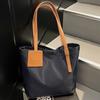 Simple, lightweight and large-capacity nylon cloth tote bag women's 2025 new high-end casual solid color mommy shoulder bag