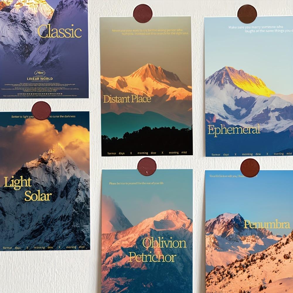20 Blatt Sonnenuntergang Jinshan Postkarten - Hochwertige Literarische & Romantische Landschaft Wandaufkleber, Ideal für Atmosphärendekoration & Handkonto Dekoration