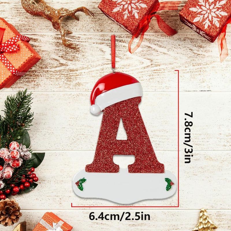 1Pcs 26 Christmas Letter Decor Xmas Tree Decoration 3D Hanging Pendant Party Home Room Ornament Navidad New Year 2026 Gifts