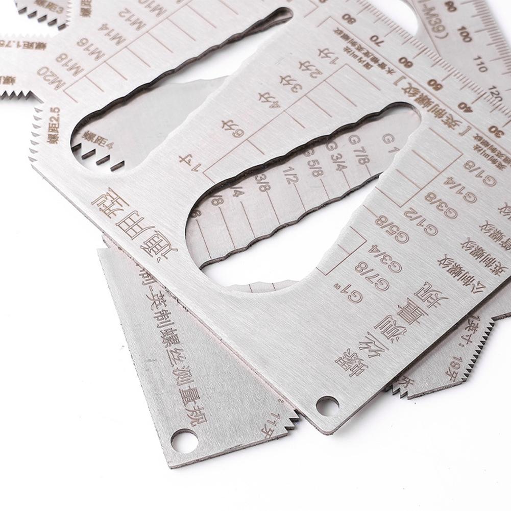 

Double Sided Screw Gauge with Metric and Measurements for Quick and Accurate Thread Identification of For Fasteners China Mainland