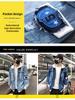 Trendy Spliced Hooded Denim Workwear Jacke für Herren - Zweiteiliges Set für Frühling und Herbst