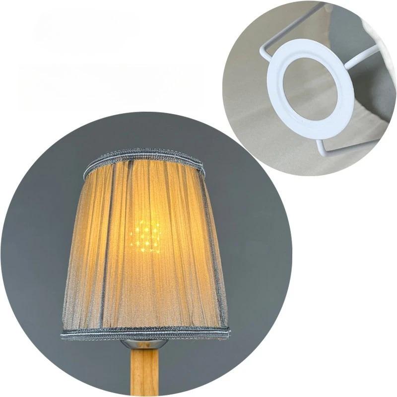 E14/E27/Clamp Fabric Lamp Shade Lighting Accessories for Home Office Decor Hotel Bedroom Bedside Floor Lamp Shell Cover
