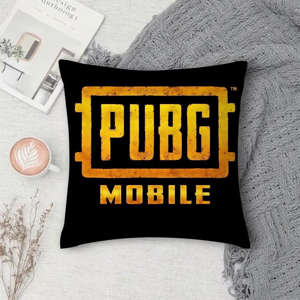Game PPUBGs Pillow Case Square DoubleSided Printing Sofa Cushion Cover Pillowcase Bedroom Bedside