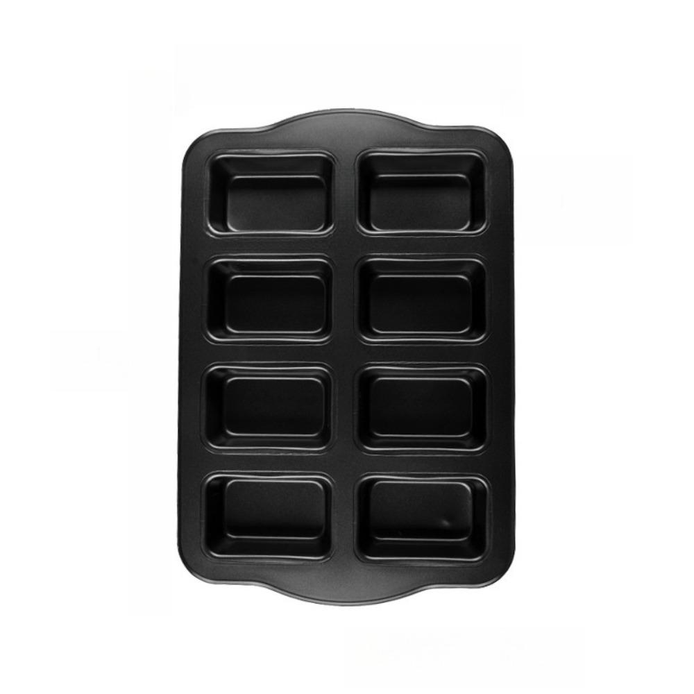 8-Cavity Mini Loaf Pans Carbon Steel Baking Mold Reusable Brownie Pan  Kitchen Accessories