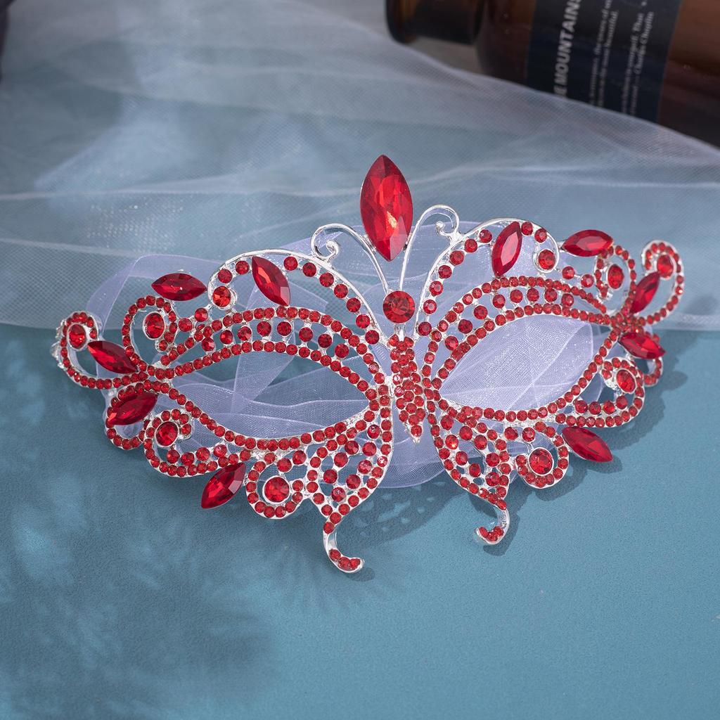 Small Batch Custom European & American Masquerade Mask with Rhinestone Tassels for Weddings & Parties