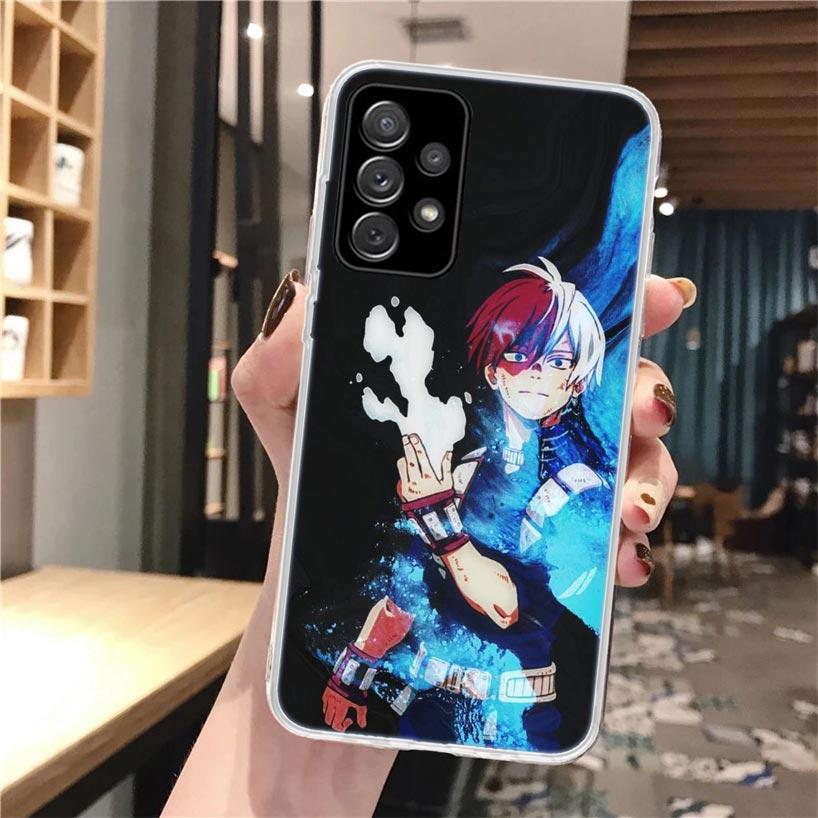 MHA Todoroki Shoto Soft Phone Case For Samsung Galaxy A16 A26 A36 A56 A15 A14 A13 A55 A54 A53 A35 A34 A33 A25 A24 A23 A05S A04S