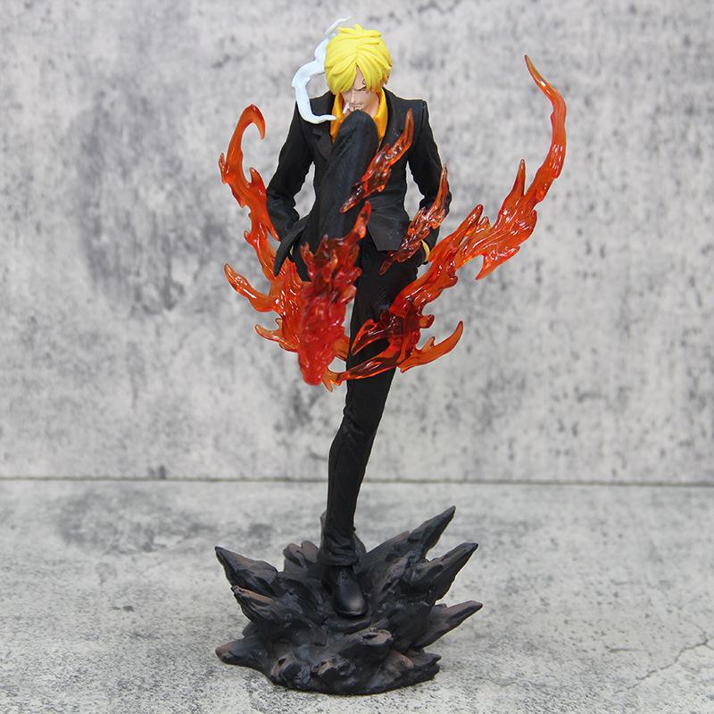

24 см One Piece Винсмок Санджи Стоящая и Ударная Аниме Фигурка Модель ПВХ Статуэтка Коллекция Фанатов Настольное Украшение Орнамент Игрушки 24cm