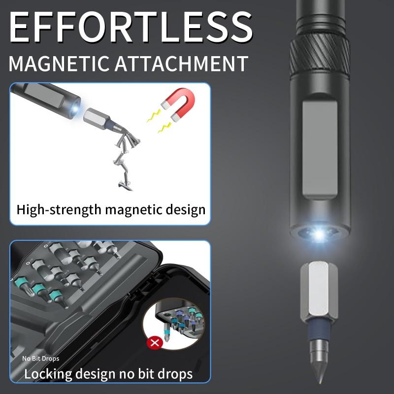 24 in 1 Magnetic Screwdriver Set Multifunctional Toolbox with Detachable Ratchet Handle Portable Precision Repair Tool