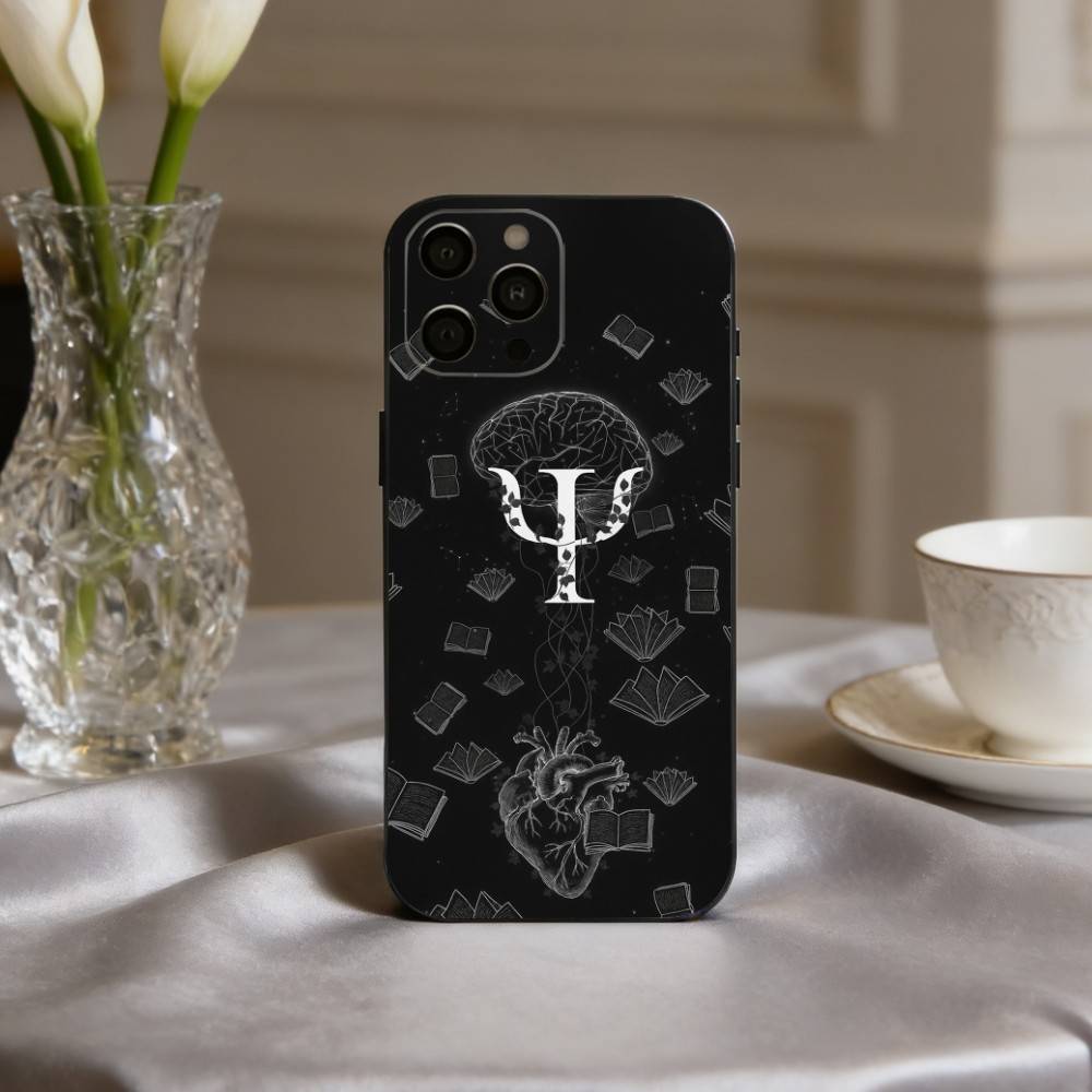 P-Psychologe Beruf P-Psychologie Handyhülle Für iPhone 17,16,15,14,13,12,11 Plus,Pro Max,XS,Weiches Silikon Schwarze Hülle