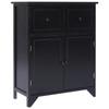 Day and Night - Day and Night Black Paulownia Wood Side Cabinet 60x30x75 Cm