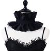 Elastic Ruffle Lace Collar For Women Daily Outfit Renaissances Chokers Neck Shawl Detachable Collar for Halloween Party