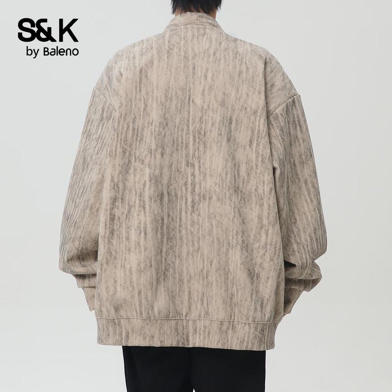 Baleno Men's S&K Distressed V-Neck Cardigan