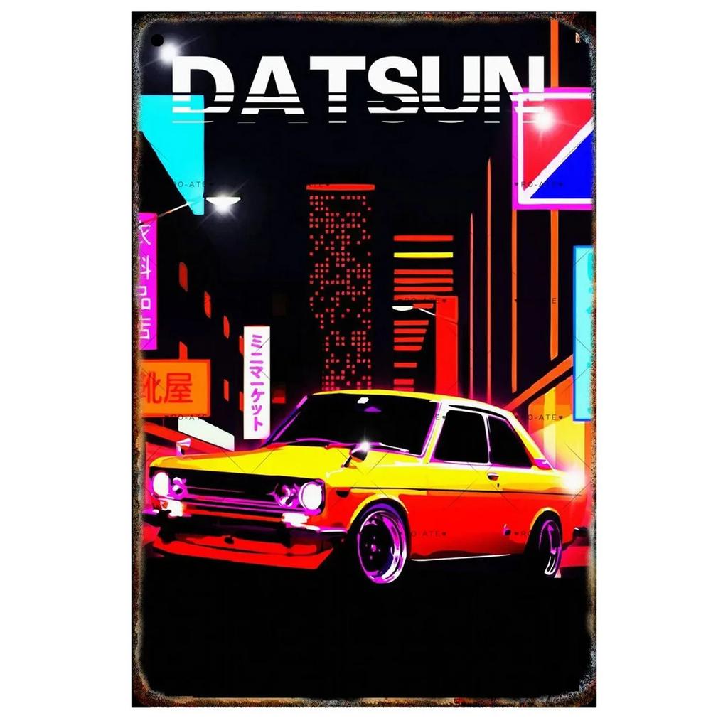 Plaque Metal Tin Signs Classic Cars Wall Decoration Vintage Art Posters Iron Painting for Man Cave Home Cafe Game Room Club Bar