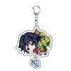 Demon Slayer Kimetsu No Yaiba Tanjiro Nezuko Acrylic Keychain Pendant Anime Merchandise Accessories Present Designed for Fans Collection