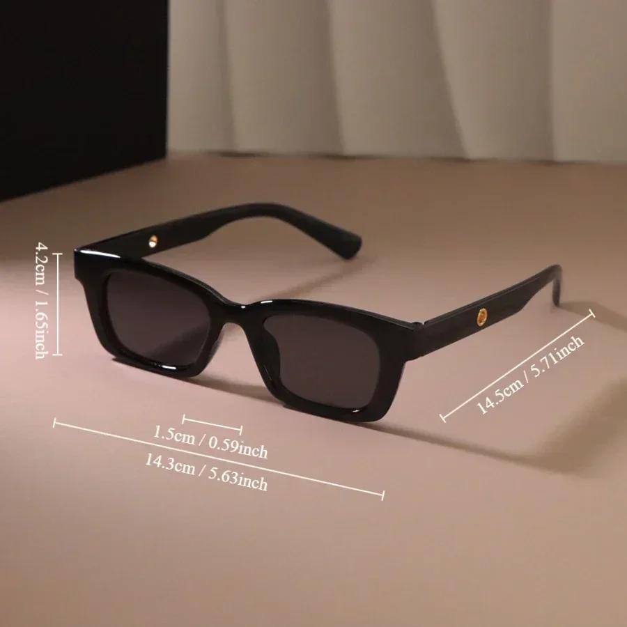 Rectangle Sunglasses Women Fashion Men Square Vintage Stylish Sun Glasses Oversized Ladies Mirror Outdoor Eyewear