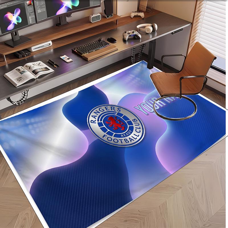 Personalized Crystal Velvet Carpet Rangers FC Pattern Non Slip Floor Rug