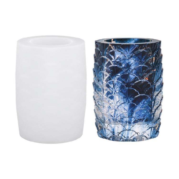 

Silicone Mold For Resin Crafts 3D Floral Relief Flower Pot Pen Holder Making DIY Home Decoration Plant Container 1