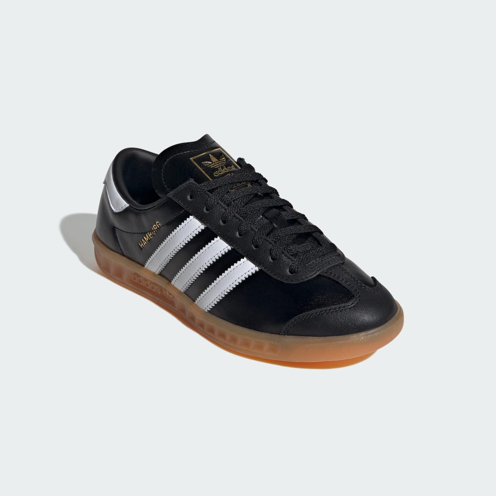 JI2626 adidas Originals Hamburg Core Black Cloud White Gum (Women s) 5.5W