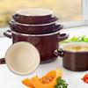 Traditional Enameled Cooking Pot for Gas and Induction 28 Cm 8L