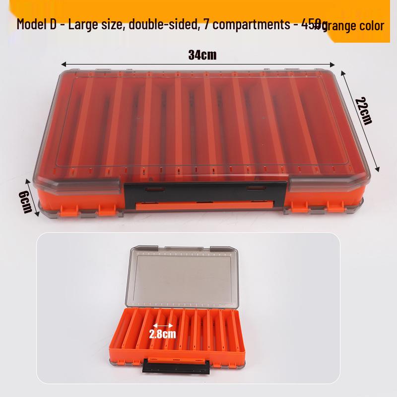 Zweischichtige doppelseitige Angelköder-Aufbewahrungsbox