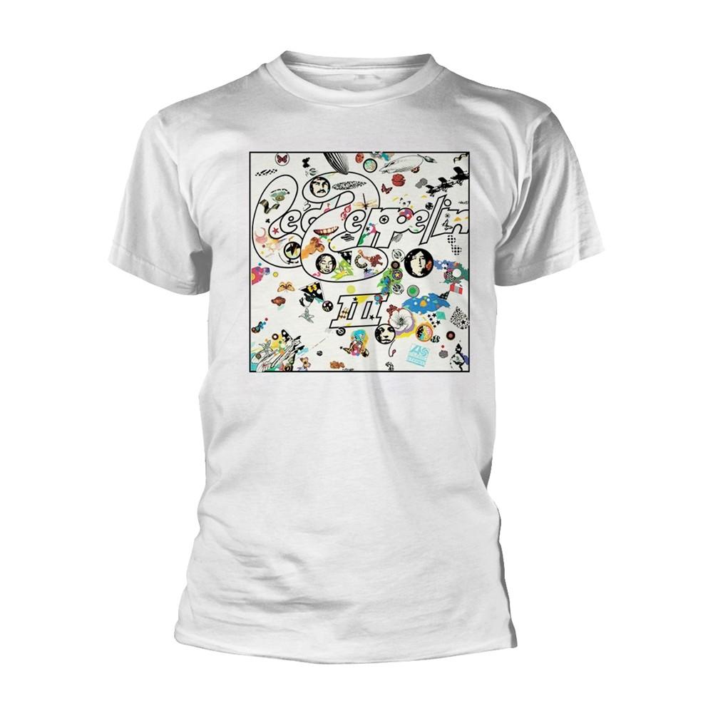 LED ZEPPELIN - III ALBUM WHITE T-Shirt XX-Large Unisex T-Shirt