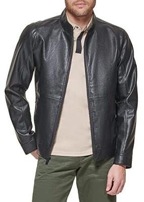 Übergangsjacke Dockers The Dylan Racer Jacke Kunstleder schwarz