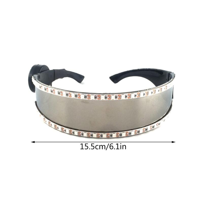 Flashing LED Party Glasses for Stage Shows Rave Party Eyewear Light Up Goggles Eyeglasses for Adult Dance Performances