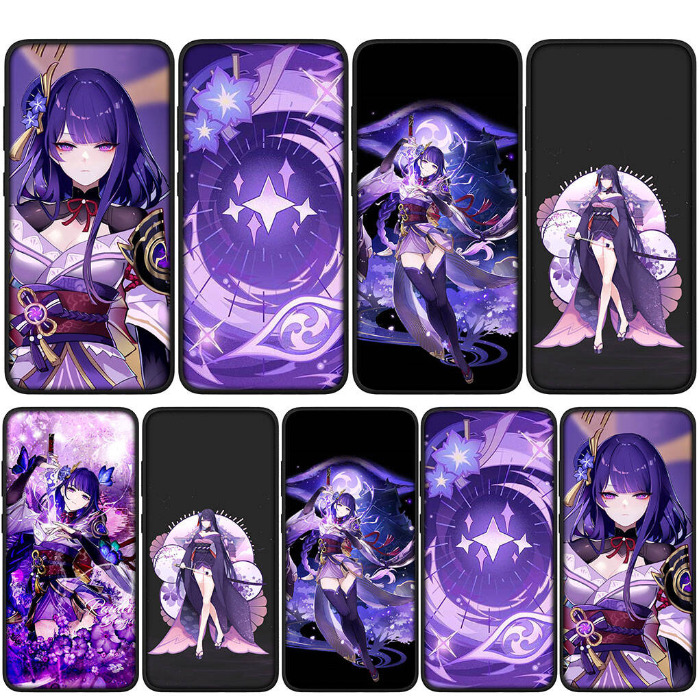 For iPhone 17 16 15 Xiaomi Poco F7 F8 X7 X6 C85 C75 C71 M8 Redmi Note 14 13 12 11 Pro Max 14C 13C 15C A3 Case Genshin Impact Baal Raiden Shogun Cover