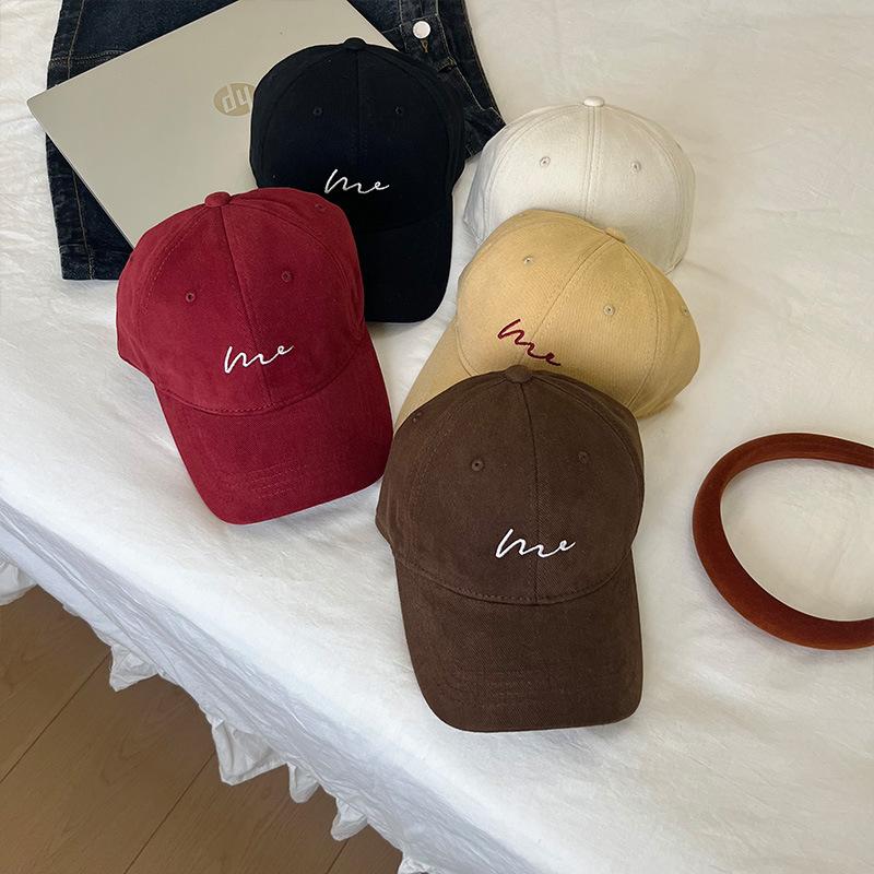 Women's sun-shading large head circumference baseball cap, men's trendy niche high-end versatile sports Korean-style duckbill cap that makes the face