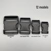 Fibbia ad Inserimento in Plastica Regolabile per Zaino/Marsupio (1-5cm)