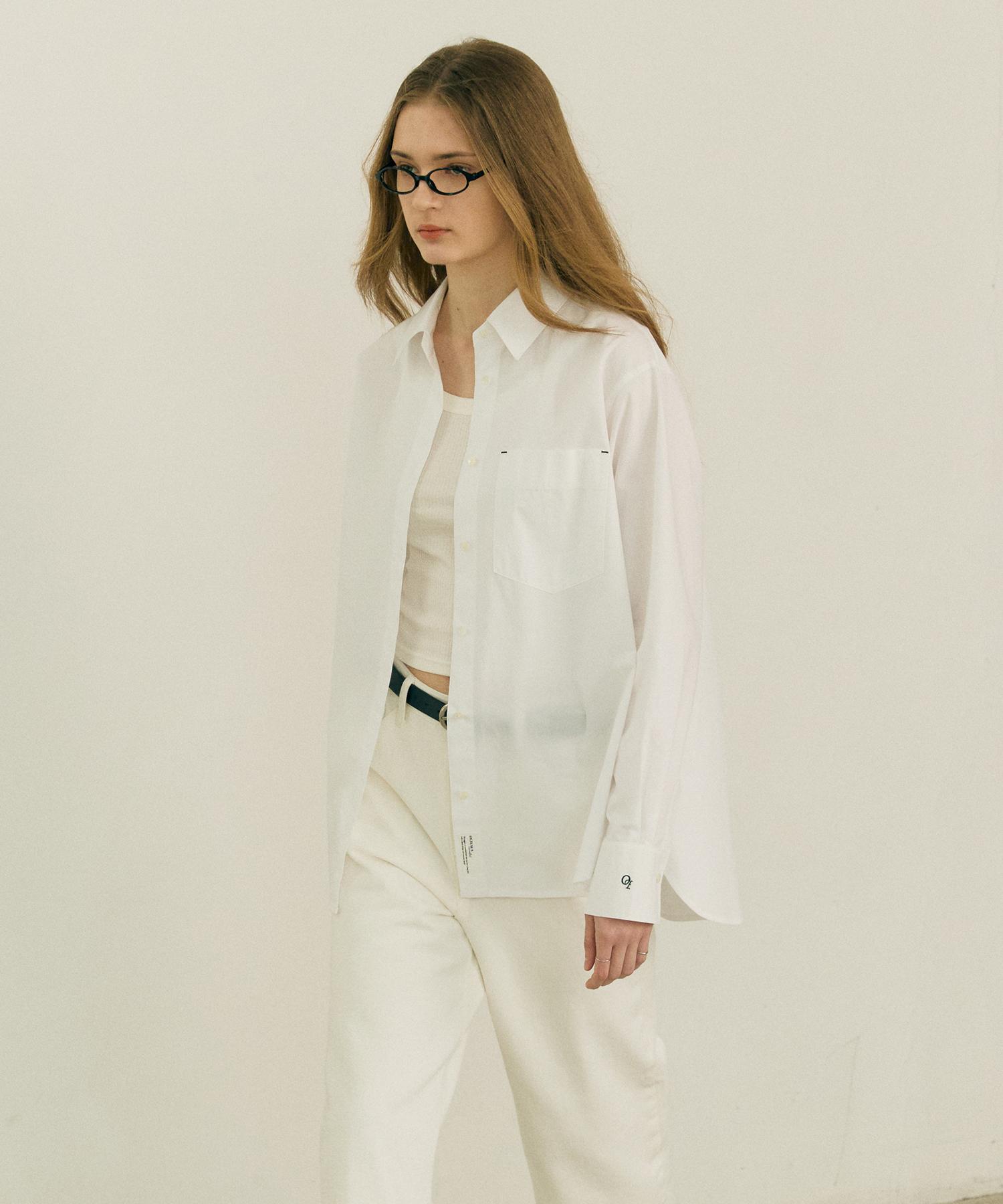 Ost Kaka Essential Cotton Oversized Shirt White White/Free